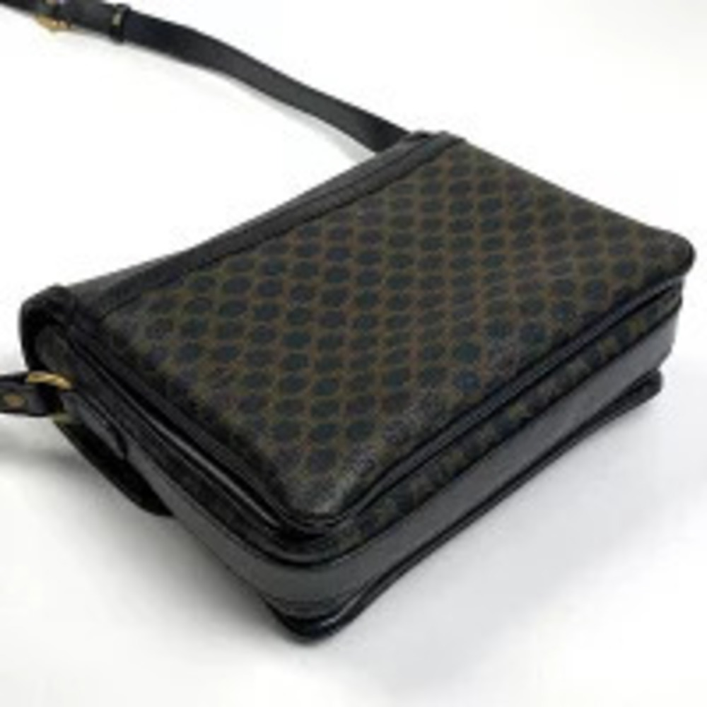 Celine bag Macadam canvas shoulder brown black